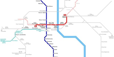Metro žemėlapis, Varšuva, lenkija