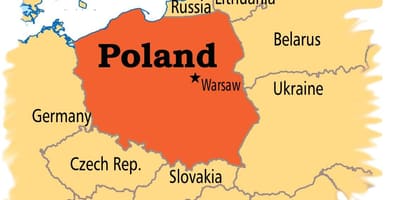 Žemėlapis Varšuvos europoje